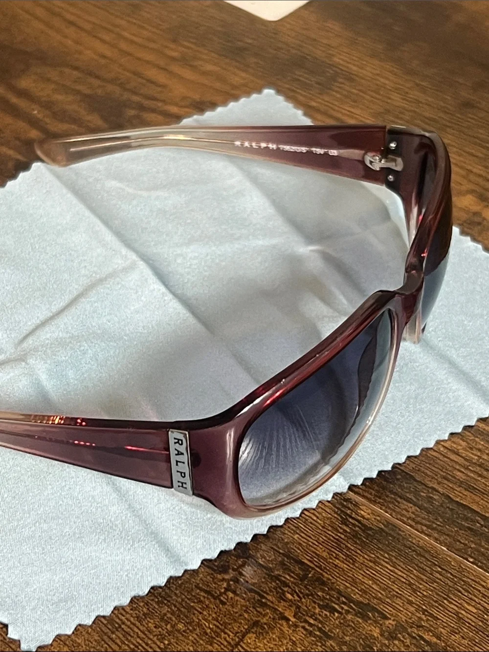 Ralph Lauren Purple Gradient Frame Sunglasses with Dark Gradient Lenses